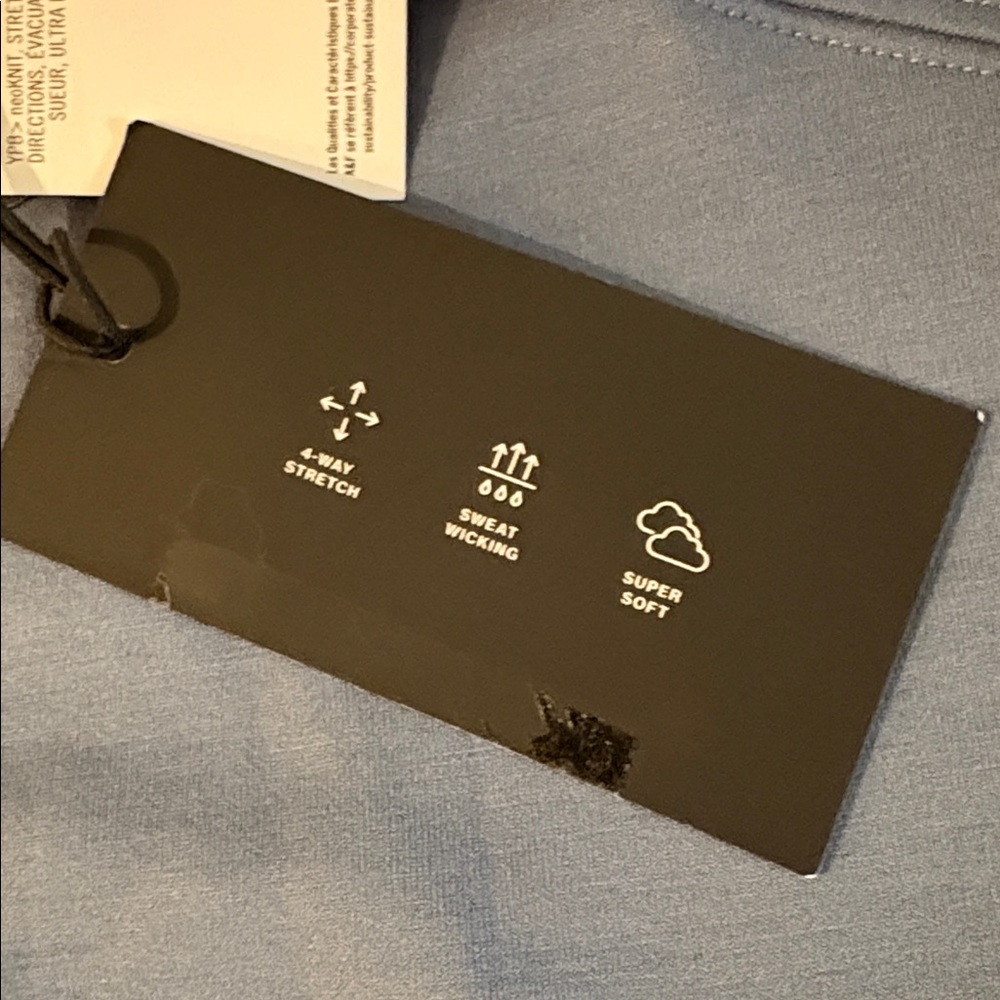 NWT [Abercrombie & Fitch] YPB neoKNIT Crewneck Sweatshirt Light Blue Women’s XL - Picture 11 of 12